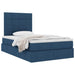 Pat cu storage albastru 120 x 200 cm Piele artificială - WALTI WALTI