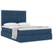 Pat cu storage albastru 140 x 190 cm Piele artificială - WALTI WALTI