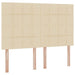 Pat cu storage cu saltea Creme 140 x 200 cm Piele artificială - WALTI WALTI