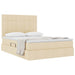 Pat cu storage cu saltea Creme 140 x 200 cm Piele artificială - WALTI WALTI