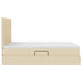 Pat cu storage cu saltea Creme 140 x 200 cm Piele artificială - WALTI WALTI