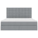 Pat cu storage Gri deschis 180 x 200 cm Piele artificială - WALTI WALTI
