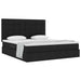 Pat cu storage cu saltea Negru 180 x 200 cm Piele artificială - WALTI WALTI
