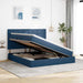 Pat cu storage albastru 180 x 200 cm Piele artificială - WALTI WALTI