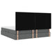 Pat cu storage Gri închis 200 x 200 cm Piele artificială - WALTI WALTI