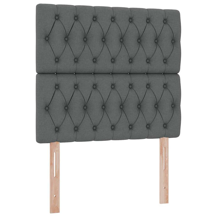 Pat cu saltea și spațiu de depozitare Gri închis 90 x 190 cm - WALTI WALTI
