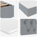 Pat cu storage Gri deschis 120 x 190 cm Piele artificială - WALTI WALTI