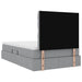 Pat cu storage Gri deschis 120 x 200 cm Piele artificială - WALTI WALTI