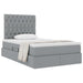 Pat cu storage Gri deschis 120 x 200 cm Piele artificială - WALTI WALTI