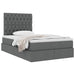 Pat cu storage Gri închis 120 x 200 cm Piele artificială - WALTI WALTI