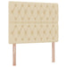 Pat cu storage cu saltea Creme 120 x 200 cm Piele artificială - WALTI WALTI