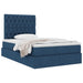 Pat cu storage albastru 120 x 200 cm Piele artificială - WALTI WALTI