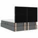 Pat cu storage Gri închis 140 x 190 cm Piele artificială - WALTI WALTI
