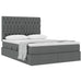 Pat cu storage Gri închis 140 x 190 cm Piele artificială - WALTI WALTI