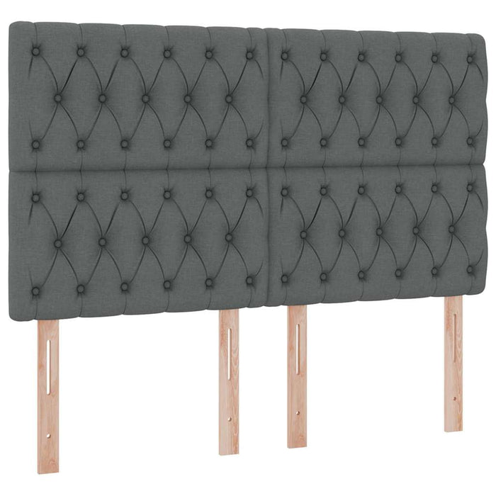 Pat cu saltea și spațiu de depozitare Gri închis 140 x 200 cm - WALTI WALTI