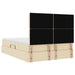 Pat cu storage cu saltea Creme 140 x 200 cm Piele artificială - WALTI WALTI