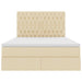 Pat cu storage cu saltea Creme 140 x 200 cm Piele artificială - WALTI WALTI