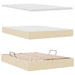 Pat cu storage cu saltea Creme 140 x 200 cm Piele artificială - WALTI WALTI