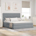 Pat cu storage Gri deschis 160 x 200 cm Piele artificială - WALTI WALTI