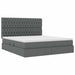 Pat cu storage Gri închis 160 x 200 cm Piele artificială - WALTI WALTI
