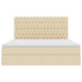Pat cu storage cu saltea Creme 160 x 200 cm Piele artificială - WALTI WALTI