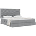Pat cu storage Gri deschis 180 x 200 cm Piele artificială - WALTI WALTI