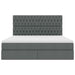 Pat cu storage Gri închis 180 x 200 cm Piele artificială - WALTI WALTI