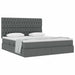 Pat cu storage Gri închis 180 x 200 cm Piele artificială - WALTI WALTI