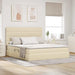 Pat cu storage cu saltea Creme 180 x 200 cm Piele artificială - WALTI WALTI