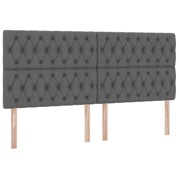 Pat cu saltea și spațiu de depozitare Gri închis 200 x 200 cm - WALTI WALTI