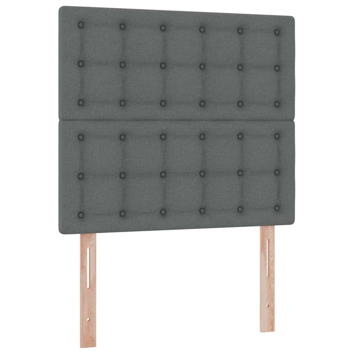 Pat cu saltea și spațiu de depozitare Gri închis 90 x 200 cm - WALTI WALTI