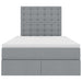 Pat cu storage Gri deschis 120 x 200 cm Piele artificială - WALTI WALTI
