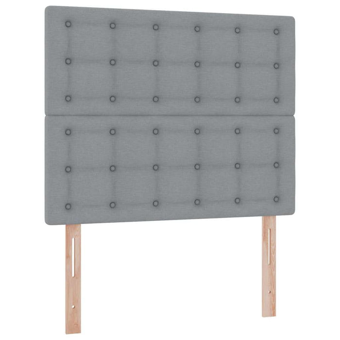 Pat cu storage Gri deschis 120 x 200 cm Piele artificială - WALTI WALTI