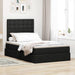 Pat cu storage cu saltea Negru 120 x 200 cm Piele artificială - WALTI WALTI