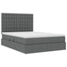 Pat cu storage Gri închis 140 x 200 cm Piele artificială - WALTI WALTI