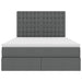 Pat cu storage Gri închis 140 x 200 cm Piele artificială - WALTI WALTI