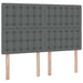 Pat cu storage Gri închis 140 x 200 cm Piele artificială - WALTI WALTI