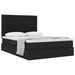 Pat cu storage cu saltea Negru 140 x 200 cm Piele artificială - WALTI WALTI