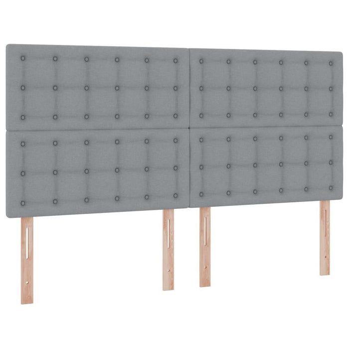 Pat cu storage Gri deschis 160 x 200 cm Piele artificială - WALTI WALTI