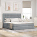 Pat cu storage Gri deschis 180 x 200 cm Piele artificială - WALTI WALTI