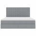 Pat cu storage Gri deschis 180 x 200 cm Piele artificială - WALTI WALTI