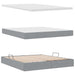 Pat cu storage Gri deschis 180 x 200 cm Piele artificială - WALTI WALTI