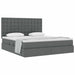 Pat cu storage Gri închis 180 x 200 cm Piele artificială - WALTI WALTI