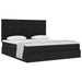 Pat cu storage cu saltea Negru 180 x 200 cm Piele artificială - WALTI WALTI
