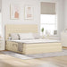Pat cu storage cu saltea Creme 180 x 200 cm Piele artificială - WALTI WALTI