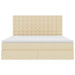 Pat cu storage cu saltea Creme 180 x 200 cm Piele artificială - WALTI WALTI