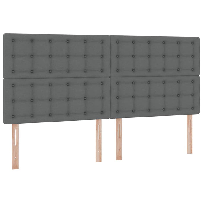 Pat cu saltea și spațiu de depozitare Gri închis 200 x 200 cm - WALTI WALTI