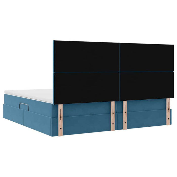 Pat cu saltea și spațiu de depozitare 200 x 200 cm Catifea - WALTI WALTI