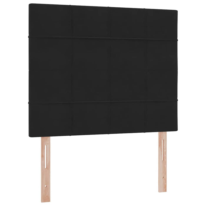 Pat cu saltea și spațiu de depozitare Negru 120 x 190 cm - WALTI WALTI