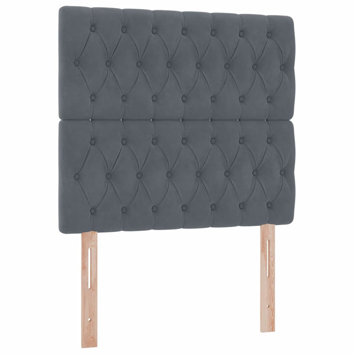 Pat cu saltea și spațiu de depozitare Gri închis 90 x 190 cm - WALTI WALTI